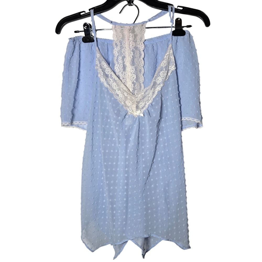 Apt 9 Intimates Swiss Dot Lace Cami Shorts Pajama Set Large Coquette Dollette